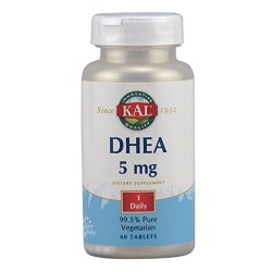 KAL DHEA-5 Tablets, 5mg, 60 Count