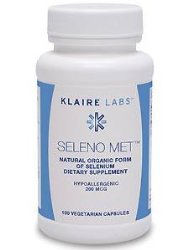 Klaire Labs – Seleno Met 200 mcg 100 caps