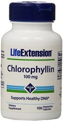 Life Extension Chlorophyllin 100 Mg Vegetarian Capsules, 100 Count