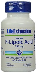 Life Extension Super R-Lipoic Acid, 240mg, 60-Count