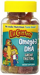 L’il Critters Omega-3 Vitamin Gummies , 60 Count (Pack of 2)