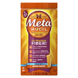 Metamucil Multi-Health Fiber by Meta, Orange Smooth Sugar Free 114 Teaspoons 23.3 Oz