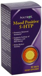 Natrol 5-HTP Mood Positive Tablets, 50-Count