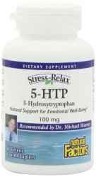Natural Factors Stress-Relax 5-HTP 100mg, 60 Enteric Coated  Capsules