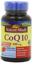 Nature Made Coq10 200 Mg, Naturally Orange,Value Size, 80-Count