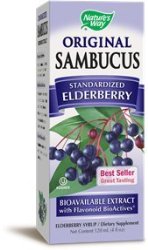 Nature’s Way Sambucus Black Elderberry Original  Syrup, 8 Ounce