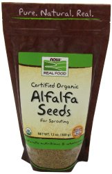 Now Foods Organic Alfalfa Seeds, 12-Ounce