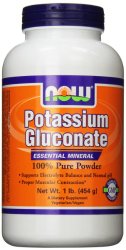Now Foods Potassium Gluconate Pure Powder, 1-pound