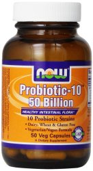 NOW Foods Probiotic-10,   50 Billion, 50 Vcaps