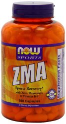Now Foods ZMA Sports Recovery Capsules, 180-Count