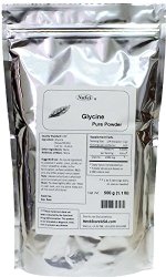NuSci Pure Glycine Bulk Powder 500g (1.1 lb) USP quality standard