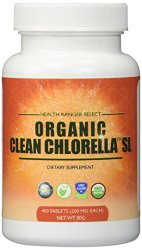 Organic Clean Chlorella SL 200mg 400 Tablets
