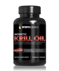 Pure Antarctic Krill Oil with 1000mg of clinically proven Superba® per softgel; 60 Liquid Softgels – 2 Month Supply!