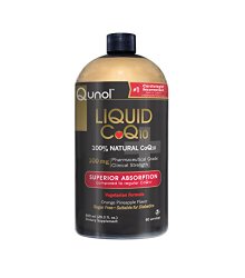Qunol Ultra High Absorption All Natural Liquid CoQ10 100mg, Orange Pineapple, 20.3 oz Bottle, 60-Servings