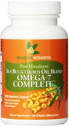 Sea Buckthorn Oil Blend, Omega-7 Complete, 120-Softgels
