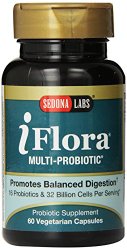 Sedona Labs Iflora Multi-Probiotic Formula, Capsules, 60-Count (30 Day Supply)