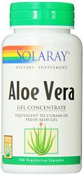 Solaray Aloe Vera Gel, 2000 mg, 100 Count