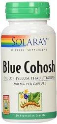 Solaray Blue Cohosh Root Capsules, 500 mg, 100 Count