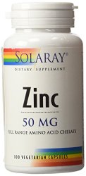 Solaray – Zinc, 50 mg, 100 capsules