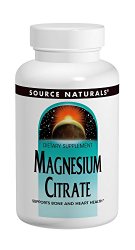 SOURCE NATURALS, Magnesium Citrate 400mg – 90 caps