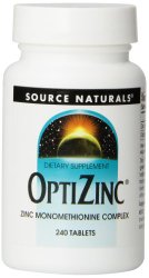 Source Naturals OptiZinc Zinc Monomethionine 30mg, 240 Tablets