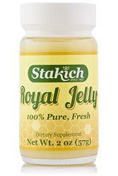 Stakich FRESH ROYAL JELLY 2-OZ – 100% Pure, All Natural, Top Quality –