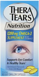 Thera Tears Nutrition, 1200mg Omega-3 Supplement Capsules, 90-Count