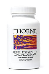 Thorne Research – Double Strength Zinc Picolinate – 180 Vegetarian Capsules