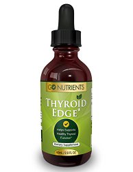 Thyroid Edge – Best Supplement for Hypothyroidism Support – Concentrated and Potent – Large 2 Oz Bottle