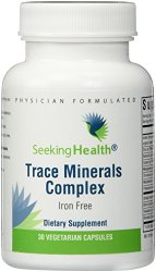Trace Minerals Complex | Iron-free | Plus Shilajit Extract | 30 Vegetarian Capsules | Seeking Health