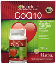 Trunature Coq10 100 Mg: 150 Softgels