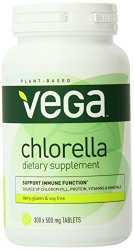 Vega Chlorella, 300 Tablets, 500mg