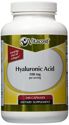 Vitacost Hyaluronic Acid with BioCell Collagen II — 100 mg per serving- 240 Capsules
