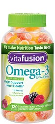Vitafusion Omega-3 Gummies, 120 Count