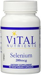 Vital Nutrients Selenium Supplement, 200 mg, 90 Count