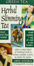 21st Century Slimming Tea, Green Tea, 24 Count (Pack of 3)