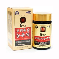 240g(8.5oz), 100% Pure Korean 6years Root Red Ginseng Extract, Saponin, Panax