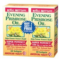 American Health Evening Primrose Oil, Super Potency 1300 mg, Value Pack 120 softgels, 2 Pack