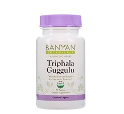 Banyan Botanicals Triphala Guggulu – Certified Organic, 90 Tablets – Detoxificatin & Support for Metabolic Function