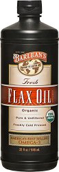 Barlean’s Organic Oils Fresh Flax Oil, 32-Ounce Bottle