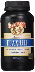 Barlean’s Organic Oils Lignan Flax Oil, 250 Count, 1000 mg ea.