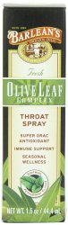 Barlean’s Organic Oils Olive Leaf Complex Throat Spray, 1.5-Ounces