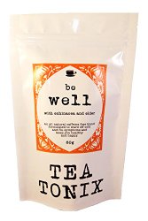 BE WELL Cold and Flu Tea with Echinacea, Elder, Ginger, and Goldenseal 60g – to Help Boost Immunity and Get You Through the Cold Season by Tea Tonix