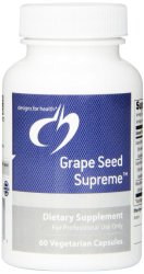 Designs for Health Grape Seed Supreme Vegetarian Capsules, 60 Count