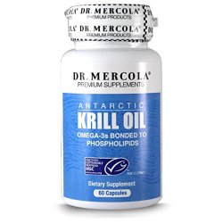 Dr. Mercola Krill Oil 1000mg – Antarctic Krill Oil – An Improved Alternative To Fish Oil – Omega-3s Bonded To Phospholipids – 60 Capsules
