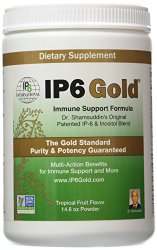 Dr. Shamsuddin’s Original IP-6 – Gold Immune Support Formula With Stevia Tropical Fruit Flavor – 14.6 oz