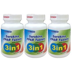 FEBICO Sorokina PPAR Tablets- A Combination of Chlorella Sorokiniana, Spirulina and Red algae (DHA algae)