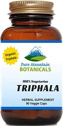 Full Spectrum Triphala. 90 Kosher Veggie Capsules. 500mg Organic Triphala Fruit Blend Powder