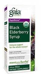 Gaia Herbs Black Elderberry Syrup, 5.4-Ounce Bottle
