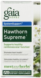 Gaia Herbs Hawthorn Supreme Liquid Phyto-Capsules, 60 Count